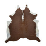 Alfombra De Cuero De Vaca Natural - Hereford Large - 1,65m x 1,75m