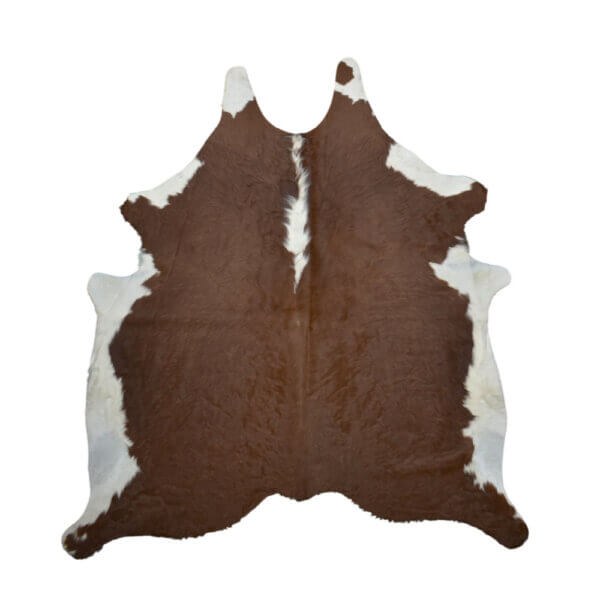 Alfombra De Cuero De Vaca Natural - Hereford Large - 1,80m x 1,95m
