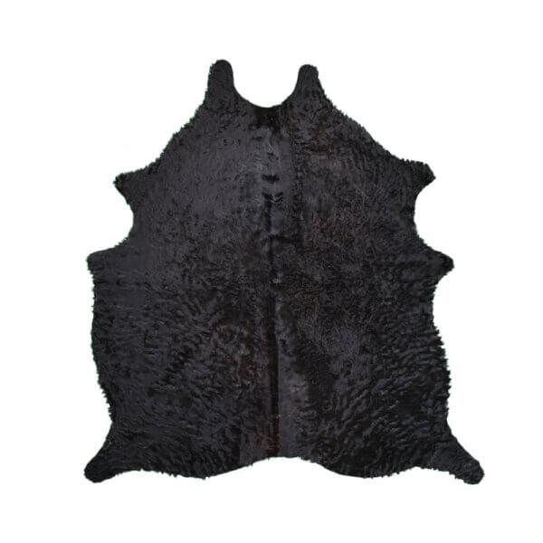 Cuero Vacuno Cafe / Negro Large 1,80m x 1,95m