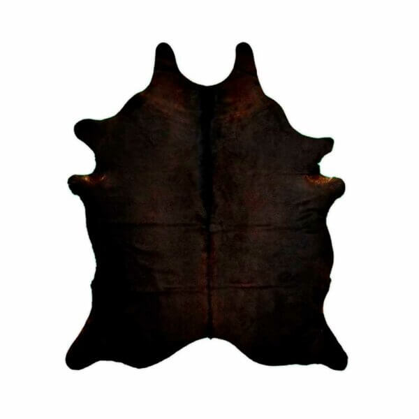 Cuero Vacuno Cafe / Negro Medium - 1,55m x 1,80m