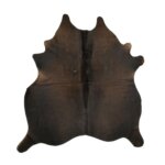 Cuero Vacuno Cafe / Negro Medium  - 	1,60m x 1,70m