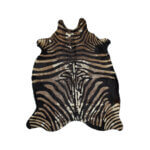 Cuero Vacuno Cebra Vintage Negro Large - 1,90m x 2,30m