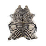 Cuero Vacuno Estampado Cebra Beige Large - 1,70m x 2,00m