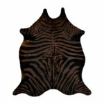 Cuero Vacuno Estampado Cebra Teñido Large - 1,95m x 2,30m