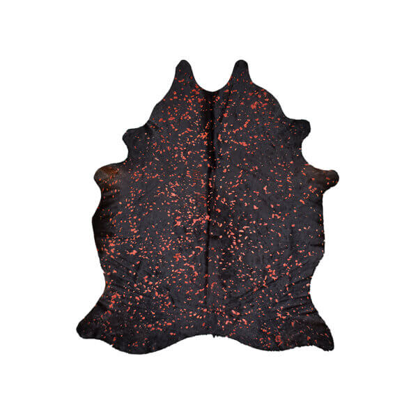 Cuero Vacuno Rain Drop Rojo Large -  SALE - 1,75m x 2,05m