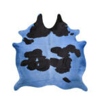 Cuero Vacuno Holando Teñido Azul Large - SALE - 1,80m x 2,05m