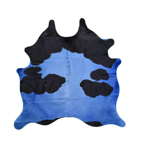 Cuero Vacuno Holando Teñido Azul Large - SALE - 1,75m x 1,80m