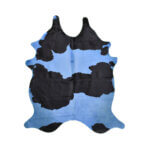 Cuero Vacuno Holando Teñido Azul Large - SALE - 1,65m x 2,05m