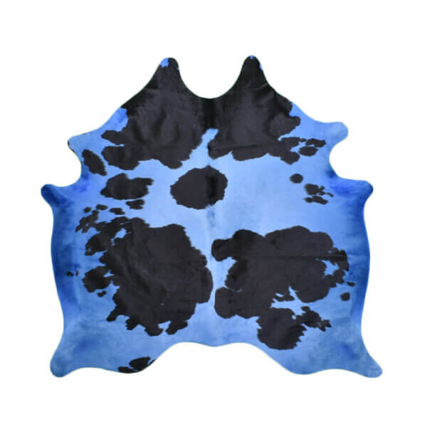 Cuero Vacuno Holando Teñido Azul Large - SALE - 1,80m x 1,95m