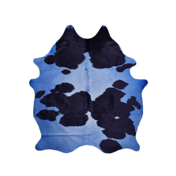 Cuero Vacuno Holando Teñido Azul Large - SALE - 1,45m x 1,95m