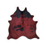 Cuero Vacuno Holando Teñido Rojo Large -  SALE - 1,65m x 1,65m