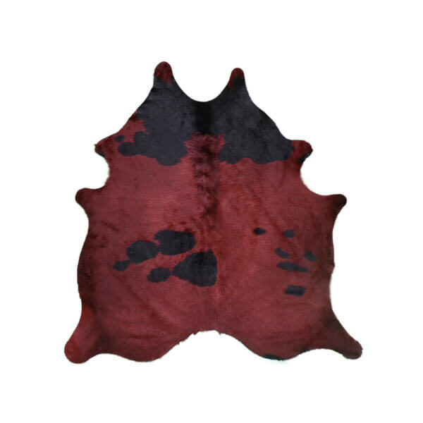 Cuero Vacuno Holando Teñido Rojo Large -  SALE - 1,65m x 1,65m