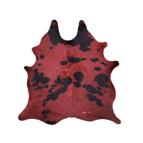 Cuero Vacuno Holando Teñido Rojo Large -  SALE - 1,80m x 1,90m