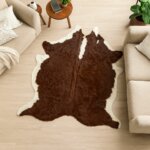 Alfombra De Cuero De Vaca Natural - Hereford Large - 1,65m x 1,75m - Imagen 5