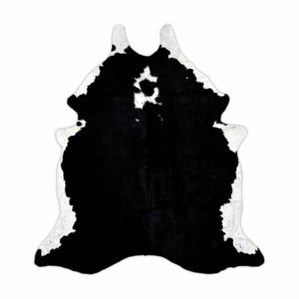 Cuero Vacuno Blanco y Negro Medium - 1,80m x 2,00m