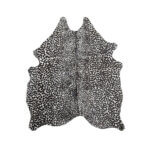 Cuero Vacuno Estampado Leopardo Blanco Large - 1,60m X 1,95m