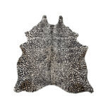 Cuero Vacuno Estampado Leopardo Blanco Large - 1,75m X 1,80m