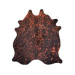 Cuero Vacuno Rain Drop Rojo Large -  SALE - 1,85m x 2,00m