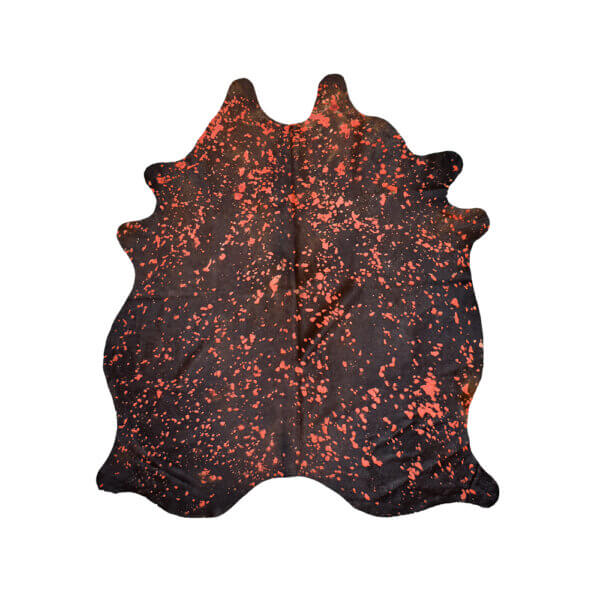 Cuero Vacuno Rain Drop Rojo Large -  SALE - 1,85m x 2,00m
