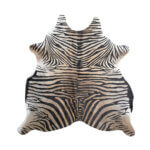 Cuero Vacuno Estampado Cebra Beige Large - 1,75m x 1,80m