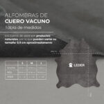 Alfombra De Cuero De Vaca Natural - Hereford Large - 1,65m x 1,75m - Imagen 7